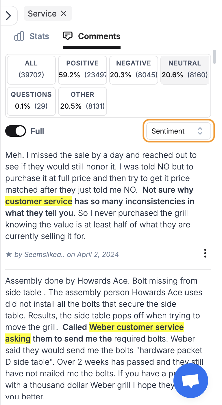 comments
